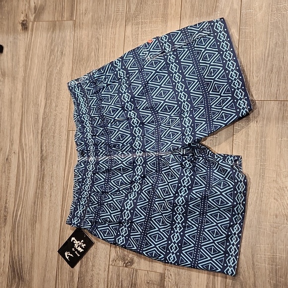 NWT Pacific Surf by Exist Men's sz XXL Swimtrunks elastic Waist front tie - Picture 8 of 8